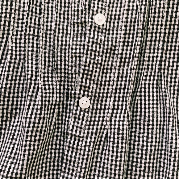 White stag black and white gingham button down - Picture 4 of 5